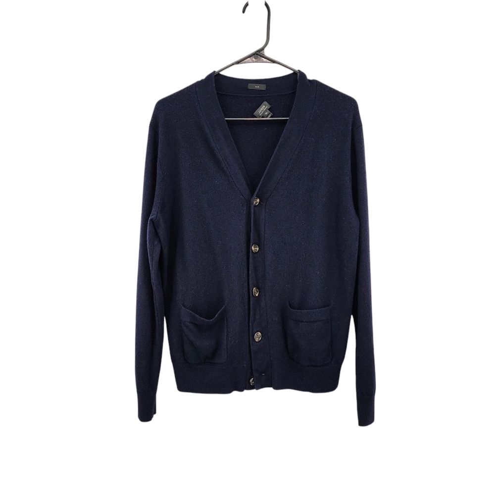 J. Crew Women's 100% Merino Wool Button Cardigan Sweater - XL